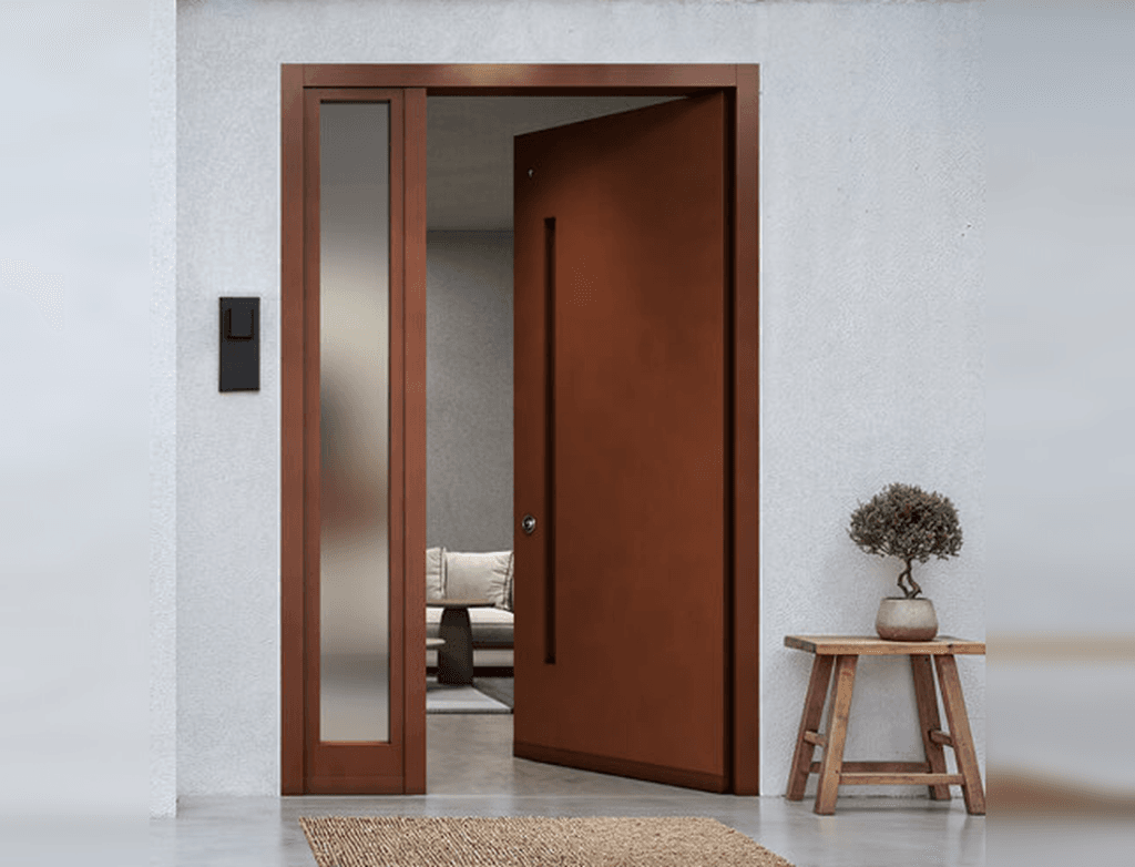דלת כניסה פלדה חומה, דלת וחצי — רב בריח | ONEDOOR